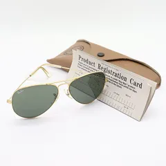 美品 ケース付 レイバン サングラス トップガン ゴールド STU