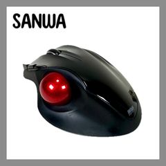 SANWA SUPPLYワイヤレスレーザートラックボール（ブラック） マウス