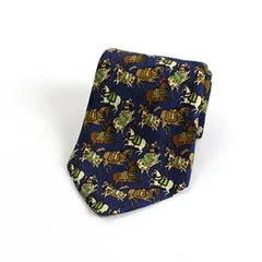 サルバトーレフェラガモ シルク ネクタイ 中古 ABランク Salvatore