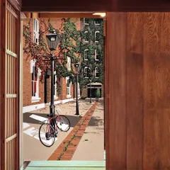 ■SIMON BAKER■のれん「Short_break」85x150cm ×5枚セット【日本製】のれん 暖簾 家紋 間仕切り ジブリ トトロ 千と千尋 風景 景色 目隠し スヌーピー ウィリアムモリス【匿名配送らくらくメルカリ便全国送料無料】