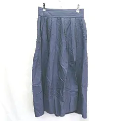 ◇ anatelier アナトリエ ロング丈 フレア スカート サイズ38 ネイビー系 レディース E  【1407020035293】