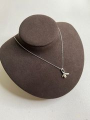 美品】TASAKI 田崎真珠 パール ネックレス リボン シルバー 刻印