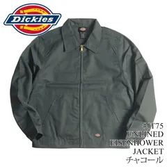 【カラー：チャコール】ディッキーズ Dickies #JT75 アンラインド アイゼンハワージャケット メンズ スイングトップ ワークジャケット ショートジャケット ショート丈 アウター シンプル