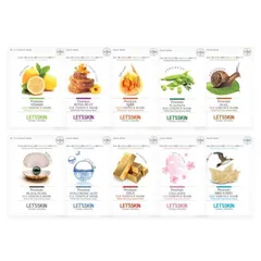 【全10種類】1枚の値段です。韓国コスメ　ダーマル LET'S SKIN レッツスキン EGF エッセンスマスク