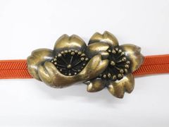 【京松】リサイクル着物 和装小物 アンティーク 帯締め 三分紐 帯留めセット 帯締 sok7w07-83