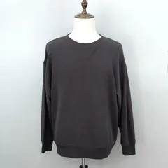 GELATO PIQUE HOMME　M サイズ　スウェット　ルームウェア　クルーネック　チャコールグレー　ジェラートピケ オム