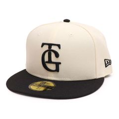 ニューエラ【ＮＥＷ ＥＲＡ】59FIFTY 読売ジャイアンツ ビジター クロームホワイト ブラックバイザー キャップ 帽子 ユニセックス
