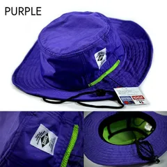 サファリハット メンズ 釣り 帽子 ハット レディース SUNS(サンズ) 撥水 NEK H-051 大きいサイズあり キッズ 子供 UVカット アドベンチャーハット 父の日 贈り物 プレゼント ユニセックス アウトドア PURPLE(H_051)