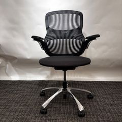 【高機能✨】Knoll ジェネレーションチェア ブラック 可動肘 在宅・オフィスに◎