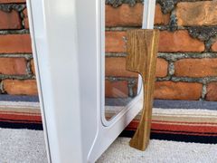 焼き上手さんα用グリップ　タモ材　ダークウォルナット　ハンドメイド