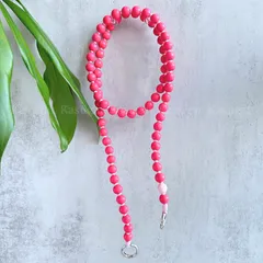 ROSEATE☆1本タイプ☆ウッド ビーズ スマホ ショルダー ストラップ 軽量 木 製 ウォレット チェーン キーチェーン バッグ チェーン キーホルダー 携帯 ショルダー 斜め掛け 木のビーズ ストラップ メガネストラップ ペット リード KASUGAR