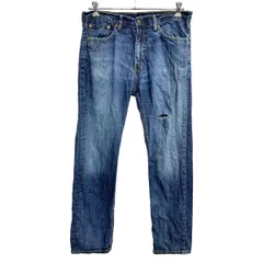 Levi's 505 デニムパンツ W36 リーバイス レギュラーフィット ビッグサイズ インディゴ コットン メキシコ製 古着卸 アメリカ仕入 2406-522