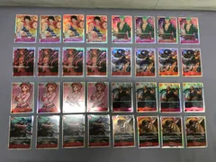 ワンピースカードゲーム まとめ 赤 SR 32枚(4枚セット×8) OP01-024 モンキー・D・ルフィ 他　810 ONE PIECE CARD GAME