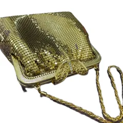 【used items】　レディース　バッグ　結婚式バッグ　パーティバッグ　ミニバッグ　ゴールド　チェーン