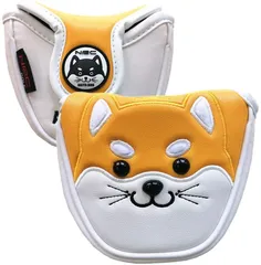 ヘッドカバー  パターカバー オデッセイ 2ボールに対応 マレット用 マグネットタイプ スコッティーキャメロン オデッセイに適合 秋田犬