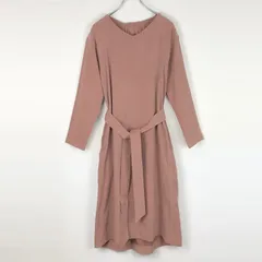 ROSSO バックデザインワンピース Vネック スエード調