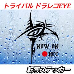 トライバルドラレコEYE 　カッティングステッカー　面白い　Sサイズ1枚
