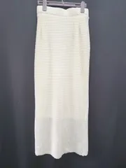 ◇ ⊂ COCODEAL ココディール バックスリット ロング丈 タイト スカート サイズ2 アイボリー系 レディース E  【1508060008848】