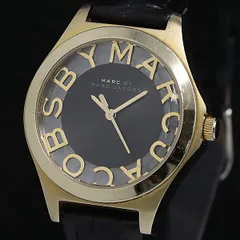 稼動 マークバイマークジェイコブス MBM1340 QZ 黒文字盤 レディース腕時計 KTR 2000000 NSK