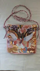 ポシェットーチ　和柄ポーチ　和小物　花柄　織物　敬老の日　母の日　プレゼント