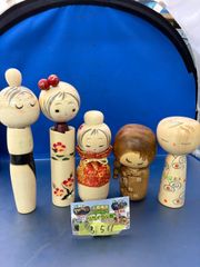 平賀輝幸工人 ソフトクリーム+鏡餅こけし+新山真由美工人 等 全5体