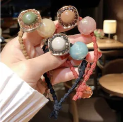 お洒落なヘアゴムまとめ売り可愛い髪ゴム髪留め髪飾りヘアアクセサリー