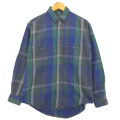 古着 90年代 エディーバウアー Eddie Bauer 黒タグ 長袖 フランネルチェックシャツ メンズM相当 ヴィンテージ/eaa475096