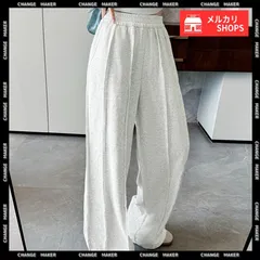 ワイドスウェットパンツ フロントライン レディース ドレープ感 ストレートパンツ ウエストゴム ゆったり ロングパンツ カジュアル 楽ちん イージーパンツ 美脚 無地 パンツ 細見え 脚長見せ 体型カバー ボトムス ストレスフリー CH2FZHE-005