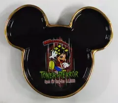 【中古】皿・茶碗(キャラクター) ミッキー スーベニアプレート 「タワー・オブ・テラー」 東京ディズニーシー限定
