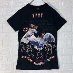 カールヘルム　ディズニー　コラボ　ブラック　刺繍　半袖Tシャツ