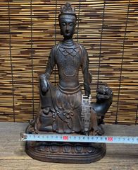 花開富貴金龍六辺銅碗 装飾品 工芸品 美術品 置物