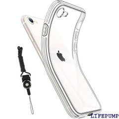 iPhone SE 用の ケース iPhone SE 3 ケース 第3世代 / SE2 ケース 第2世代 / iPhone8 用の ケース ソフト クリア 薄型 透明TPU バンパー 耐衝撃 レンズ保護 黄変防止 柔らかい 耐久 カバー e SE3 1125