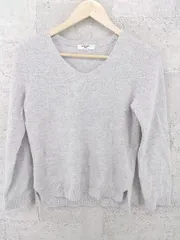 ◇ NATURAL BEAUTY BASIC ナチュラルビューティーベーシック 長袖 Vネック セーター M ライトグレー * 1002799360630 【中古】 【1002799360630】