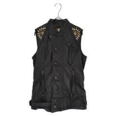 DIESEL (ディーゼル) スタッズ ライダー スベスト ブラック A62226170 レディース