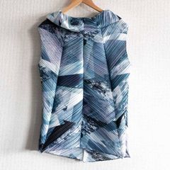 【極美品】ISSEY MIYAKE【ノースリーブ プリーツ チュニック ワンピース】  イッセイミヤケ  u2409115