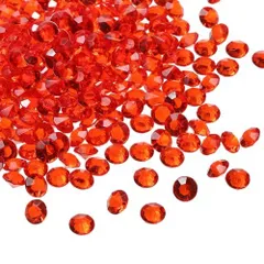 PATIKIL 1000個 アクリルダイヤモンド花瓶フィラー プラスチック製 10mmの偽の水晶ジェム ウェディングテーブルの散布ダイヤモンド ウェディングデコレーション ブ ライダルシャワーパーティー 写真撮影用の小道具 赤色
