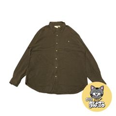 90s 古着 トミーバハマ 長袖シャツ オーバーサイズ ブラウン XL