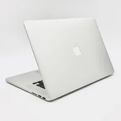 【全額返金保証】【最速発送】Apple MacBook Pro 15インチ 2015 i7 16GB SSD 256GB シルバー 94% 動作確認済 充放電40回