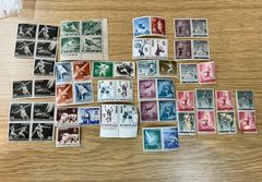 銭位切手　第3・4・6・7・8・11・12・13・14・15・16・17・19回国民体育大会記念