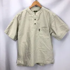 90年代 OLD UNIQLO ヘンリーネック　シャツ　サイズⅬ  麻綿混　06080305　01