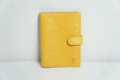 正規 美品 LOUIS VUITTON ルイヴィトン エピ アジェンダ ミニ 手帳カバー スケジュール帳 システム手帳 イエロー ca1013 327P★4