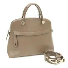  フルラ 2WAYハンドバッグ ブラウン系 レザー 中古