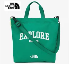 THE NORTH FACE ノースフェイス キッズ マルチクロスバッグ ラージ トートバッグ A4収納 グリーン色 海外限定