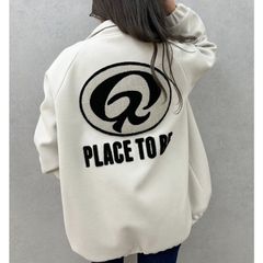 【SALE】PLACE TO BE ブルゾン GYDA ジェイダ 072510244201 gyda レディース アウター ジャケット フリーサイズ ブルゾン オーバーサイズ アイボリー GYDA ブルゾン  gyda コート 新品 正規品