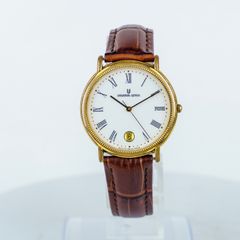 UNIVERSAL GENEVE ユニバーサルジュネーブ - ボーイズクォーツウォッチ カレンダー 18KT金メッキ スイス製 #1750