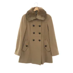バーバリー ブルーレーベル BURBERRY BLUE LABEL コート 38 ラビットファー 襟 ベージュ アウター 21k352-5のサムネイル