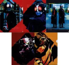 【中古】クリアファイル 全5種セット オリジナルA4サイズクリアファイル 「シン・仮面ライダー×ファミリーマート」 菓子・チルド飲料コース 対象商品購入特典 第1弾のサムネイル
