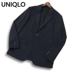 22SS★ UNIQLO ユニクロ 春夏★ アンコン テーラード ジャケット Sz.L メンズ 紺 ネイビー