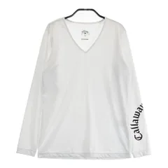 サイズ：L CALLAWAY キャロウェイ 2024年モデル 長袖 インナーTシャツ  ホワイト系 [240101418350] ゴルフウェア レディース ストスト