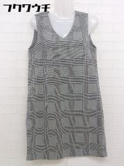 ◇ AG by aquagirl エージー バイ アクアガール チェック ノースリーブ ミニ ワンピース サイズS グレー系 レディース  【中古】 【1111030008078】